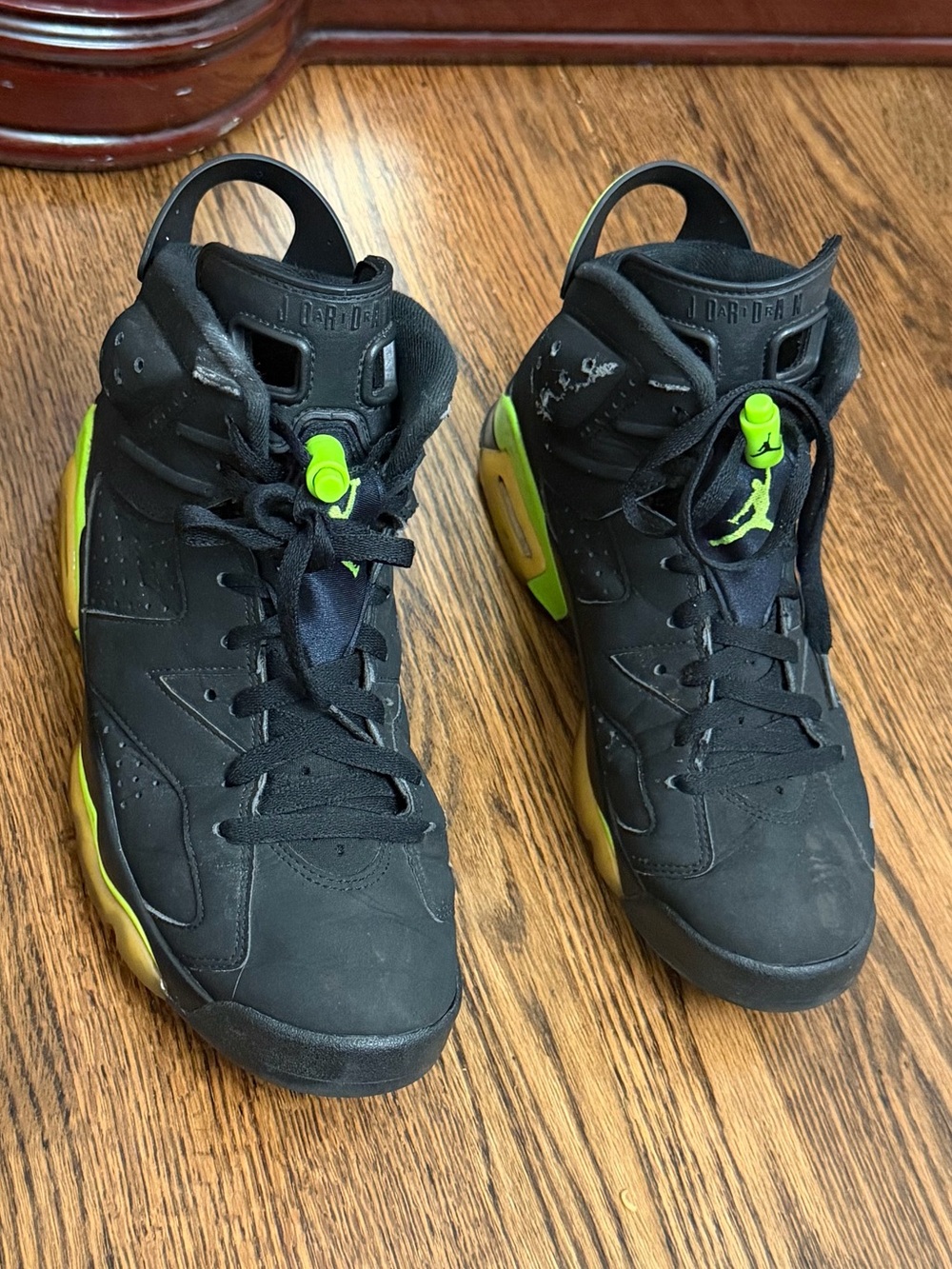 Jordan’s Black and Neon Green